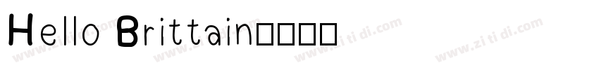 Hello Brittain字体转换